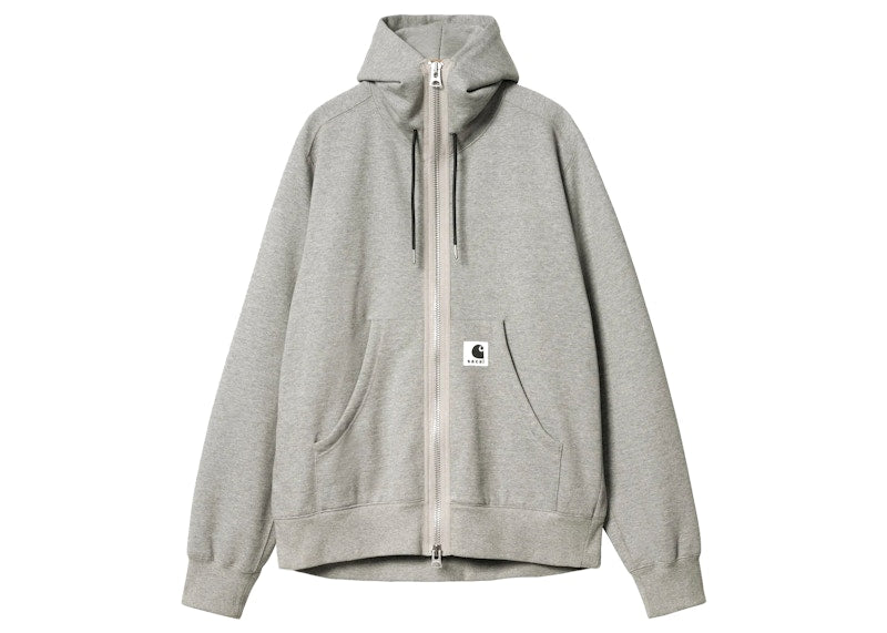Sacai x Carhartt WIP Hoodie Light Grey