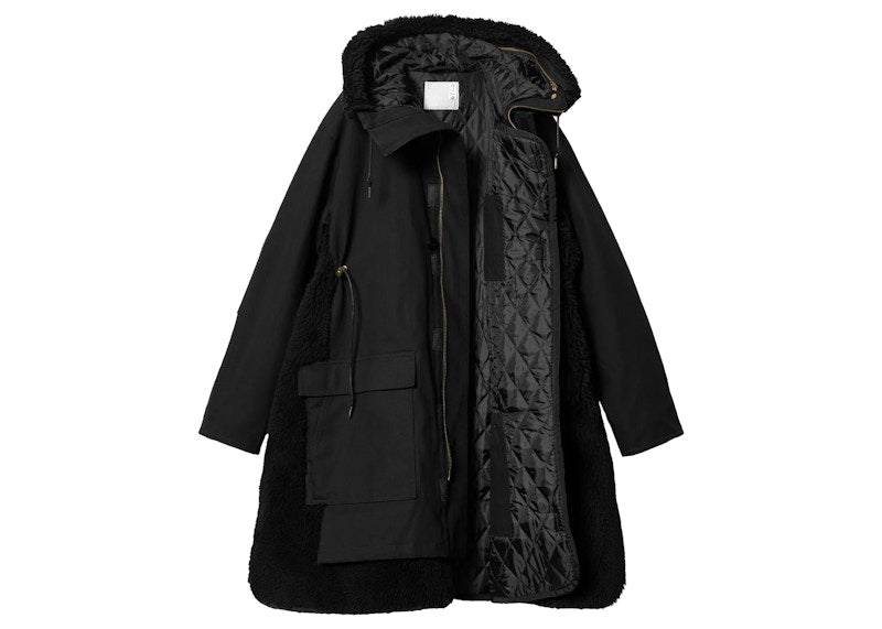 Sacai x Carhartt WIP Women's Canvas Siberian Parka Black