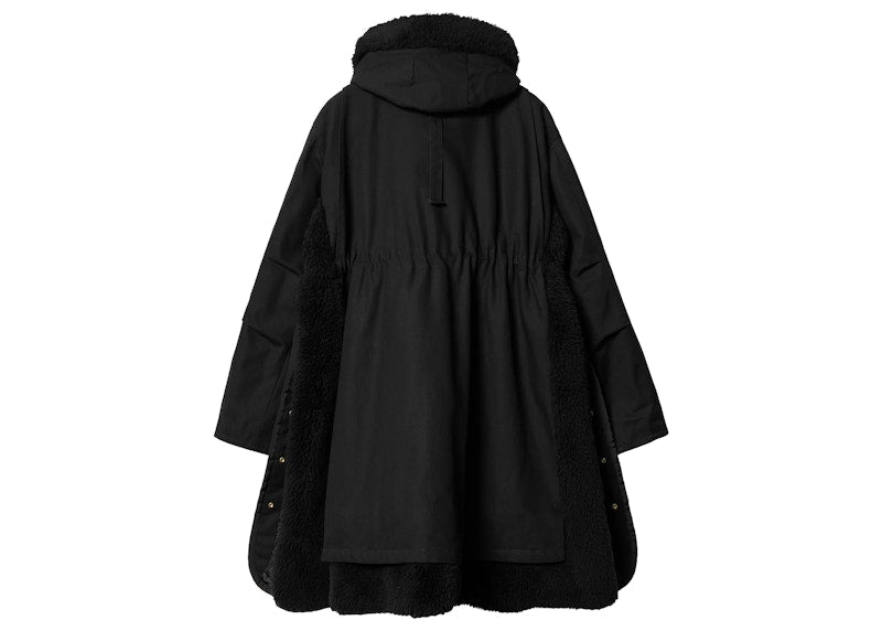 Sacai x Carhartt WIP Women's Canvas Siberian Parka Black