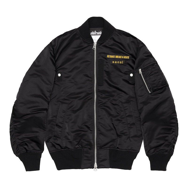 Sacai x Ultimate Breaks & Beats MA-1 Blouson Black