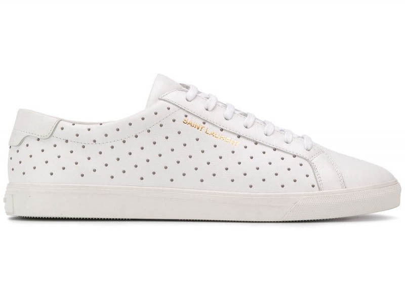 Saint Laurent Andy Signature White Stud
