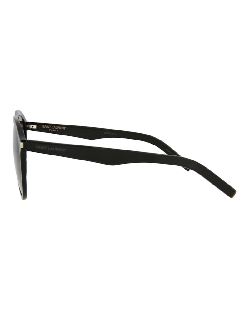 Saint Laurent Aviator-Frame Acetate Sunglasses Black/Black/Black (SL432SLIM-30010711-001)