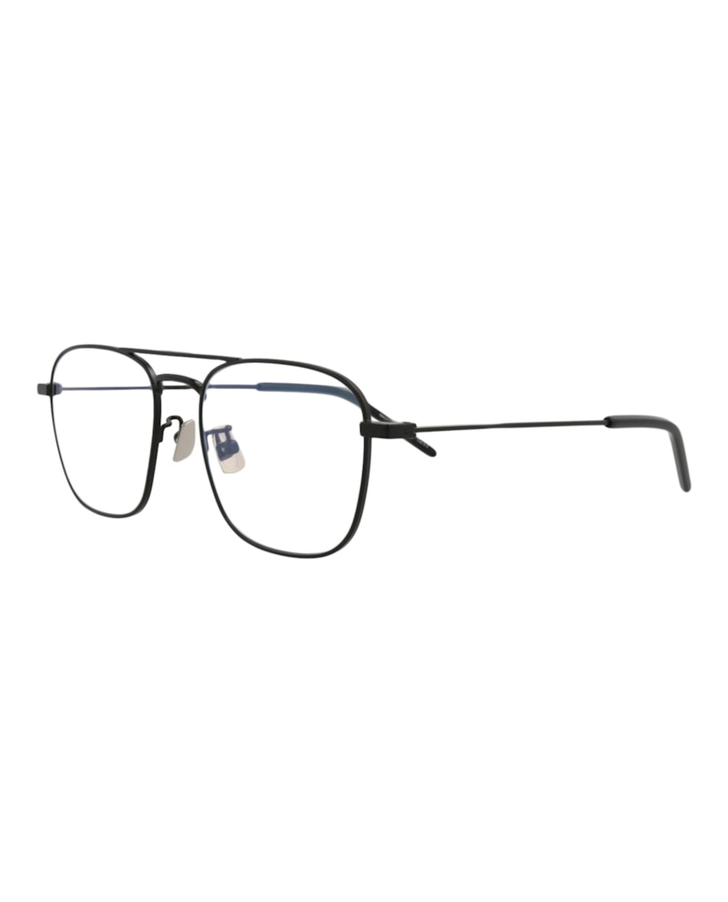 Saint Laurent Aviator-Frame Metal Sunglasses Black Black Transparent (SL309SUN-30013175-001)
