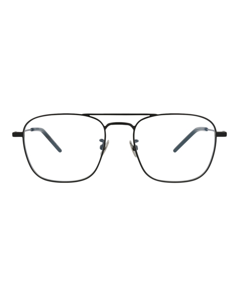 Saint Laurent Aviator-Frame Metal Sunglasses Black Black Transparent (SL309SUN-30013175-001)