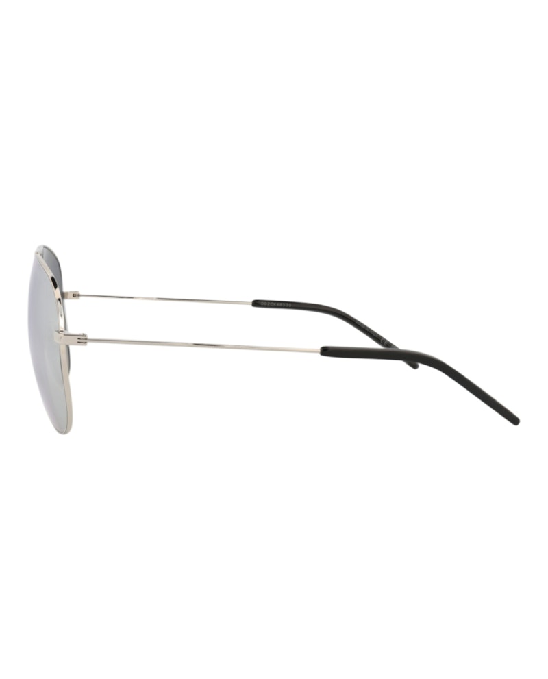 Saint Laurent Aviator-Frame Metal Sunglasses Silver Silver Silver (CLASSIC11-30000163-069)