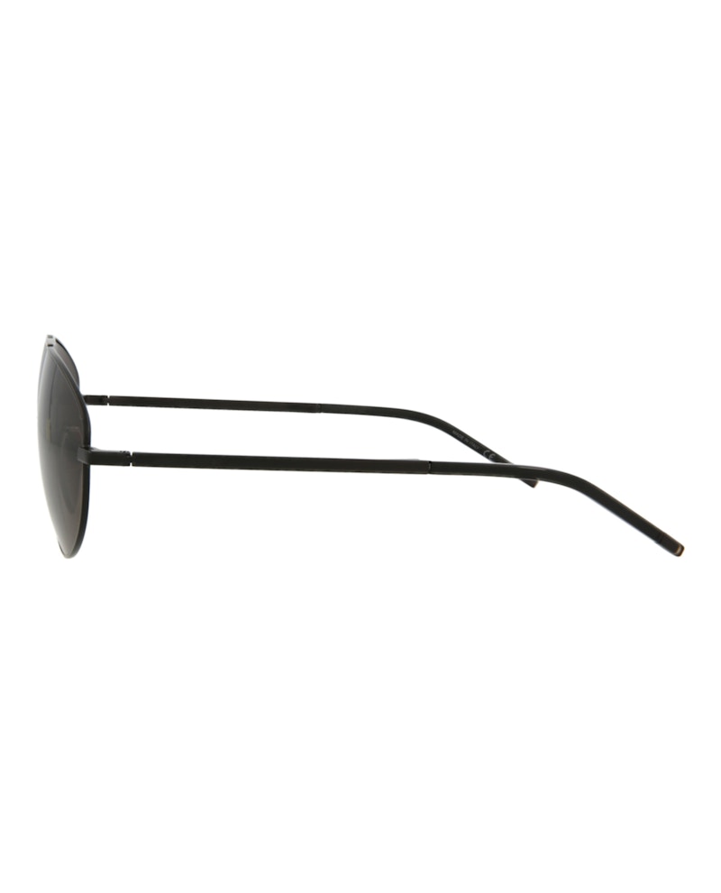 Saint Laurent Aviator Sunglasses Black/Black/Grey (SL211-30002645-002)
