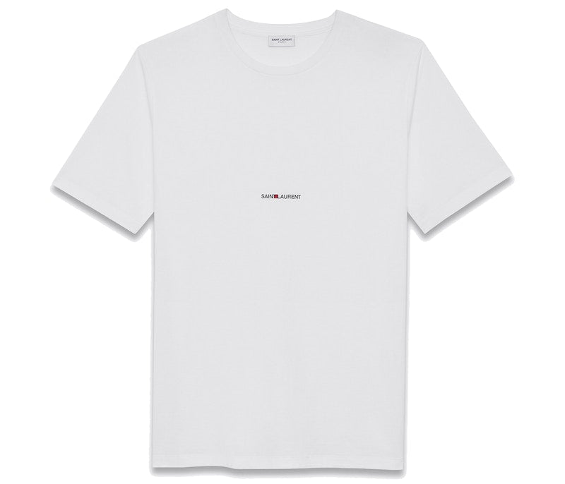 Saint Laurent Basic Logo T-shirt White