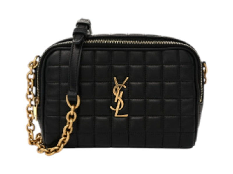 Saint Laurent Casandra Matelasse Lambskin Leather Bag Black
