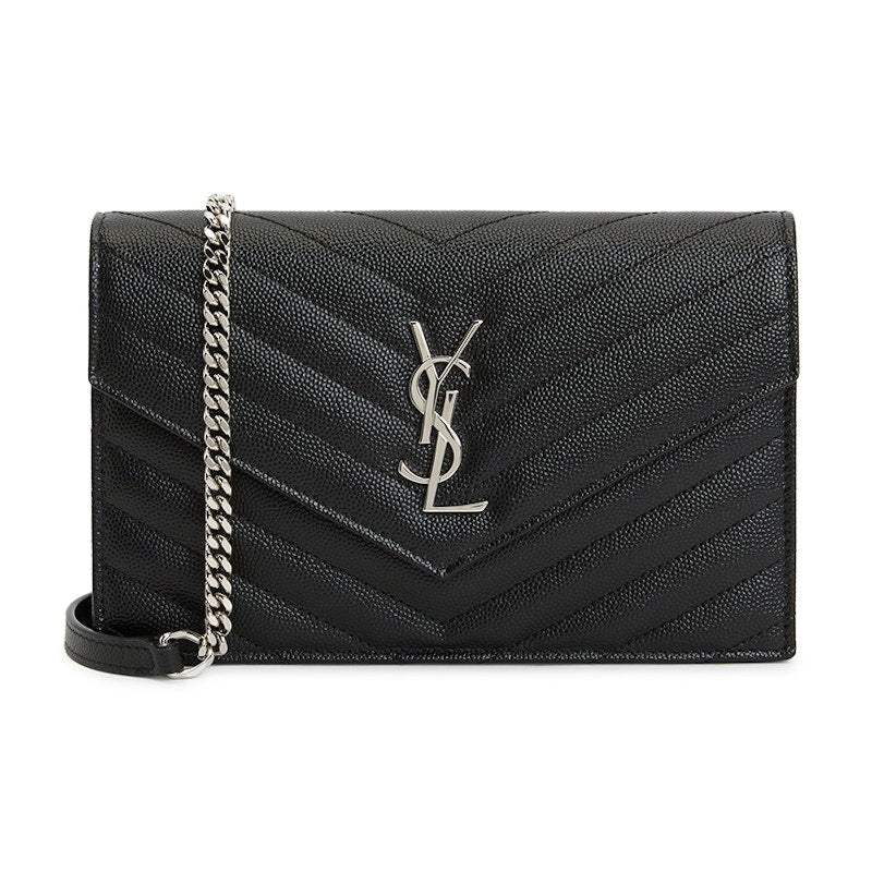 Saint Laurent Cassandra Chain Shoulder Bag Black