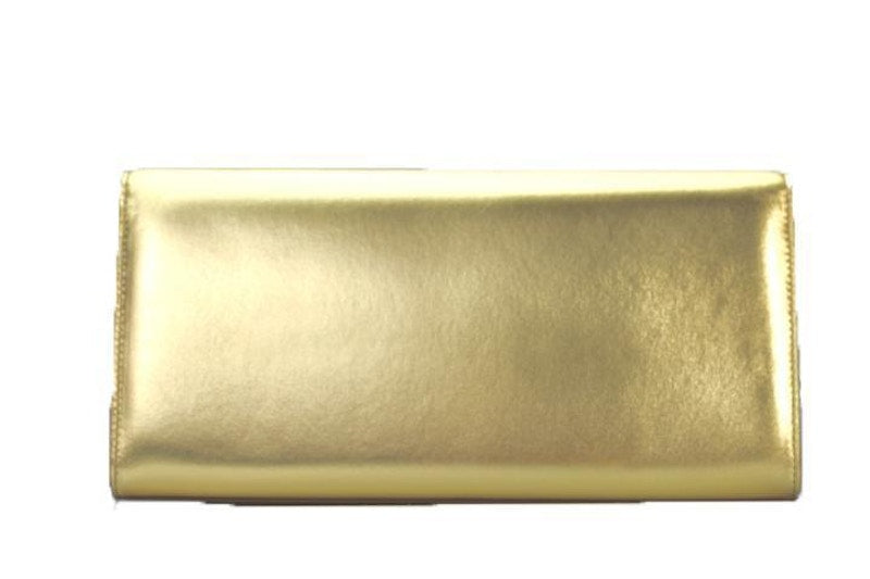 Saint Laurent Cassandre Evening Clutch Metallic Gold