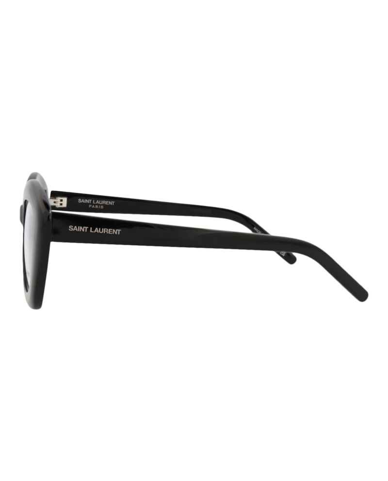 Saint Laurent Cat Eye-Frame Acetate Optical Frames Black Black Transparent (SL68OPT-30013078-001)