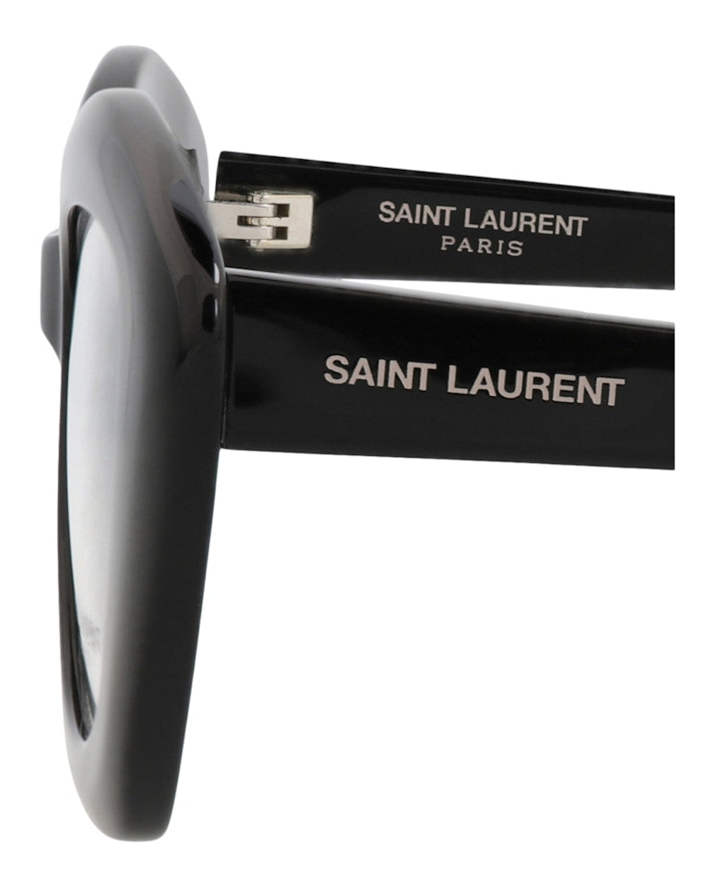 Saint Laurent Cat Eye-Frame Acetate Optical Frames Black Black Transparent (SL68OPT-30013078-001)