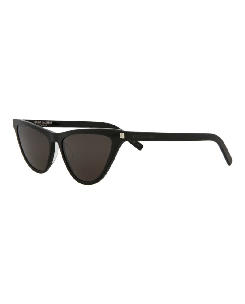 Saint Laurent Cat Eye-Frame Acetate Sunglasses Black/Black/Black (SL550SLIM-30013720-001)
