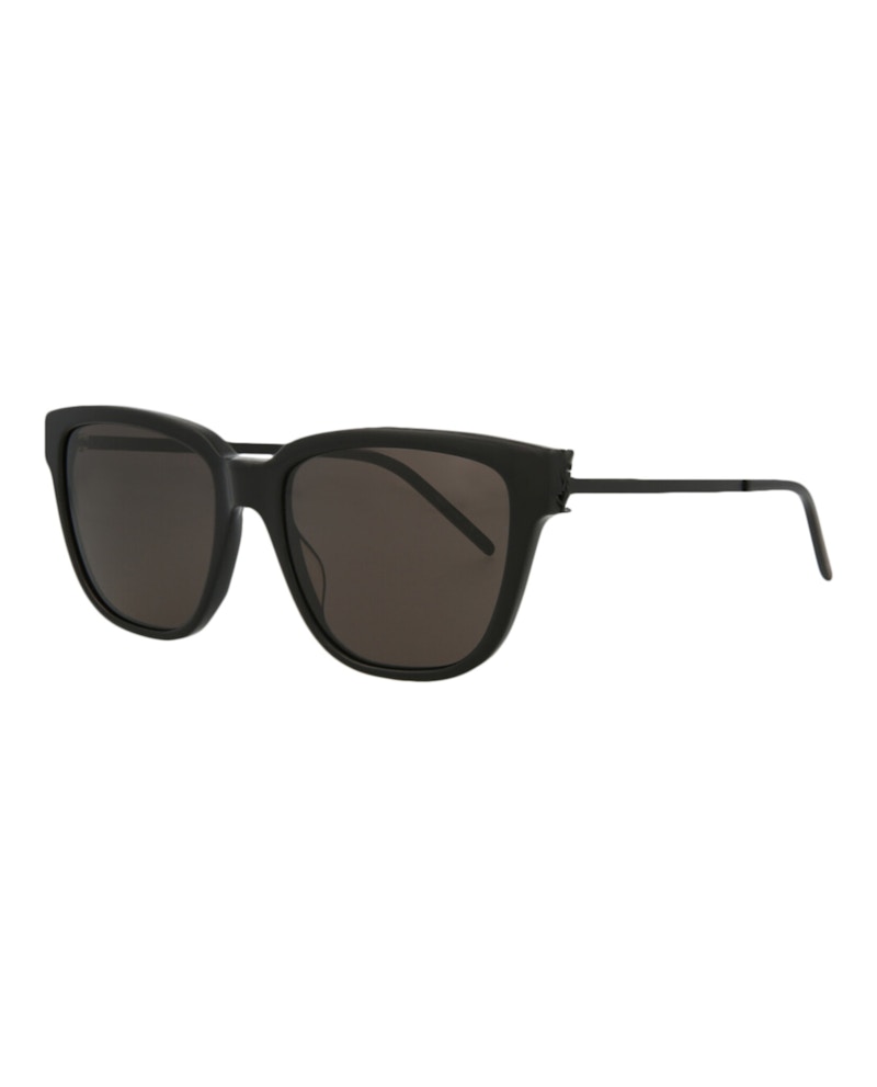 Saint Laurent Cat Eye-Frame Acetate Sunglasses Black Black Black (SLM48S-30007876-001)