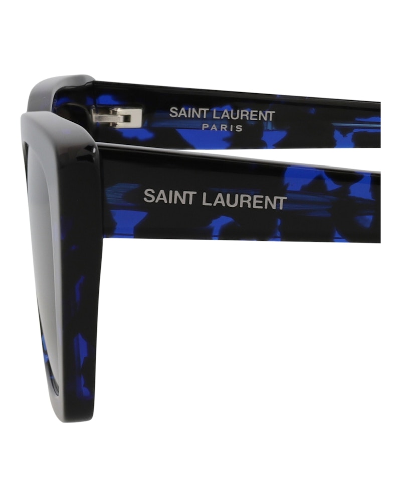 Saint Laurent Cat Eye-Frame Acetate Sunglasses Havana Havana Black (SL276MICA-30006557-009)