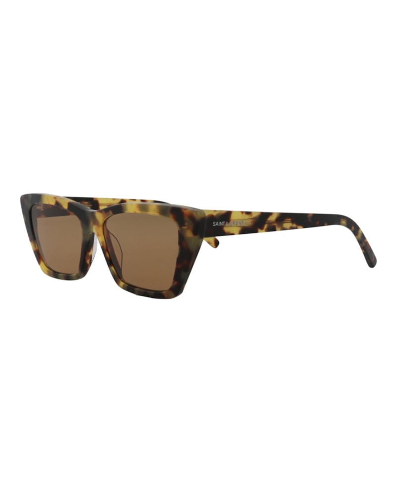 Saint Laurent Cat Eye-Frame Acetate Sunglasses Havana/Havana/Brown (SL276MICA-30006557-037)