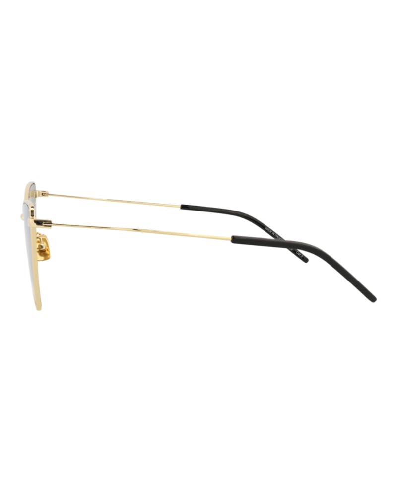 Saint Laurent Cat Eye-Frame Metal Sunglasses Gold/Gold/Brown (SL303JERRY-30007822-011)