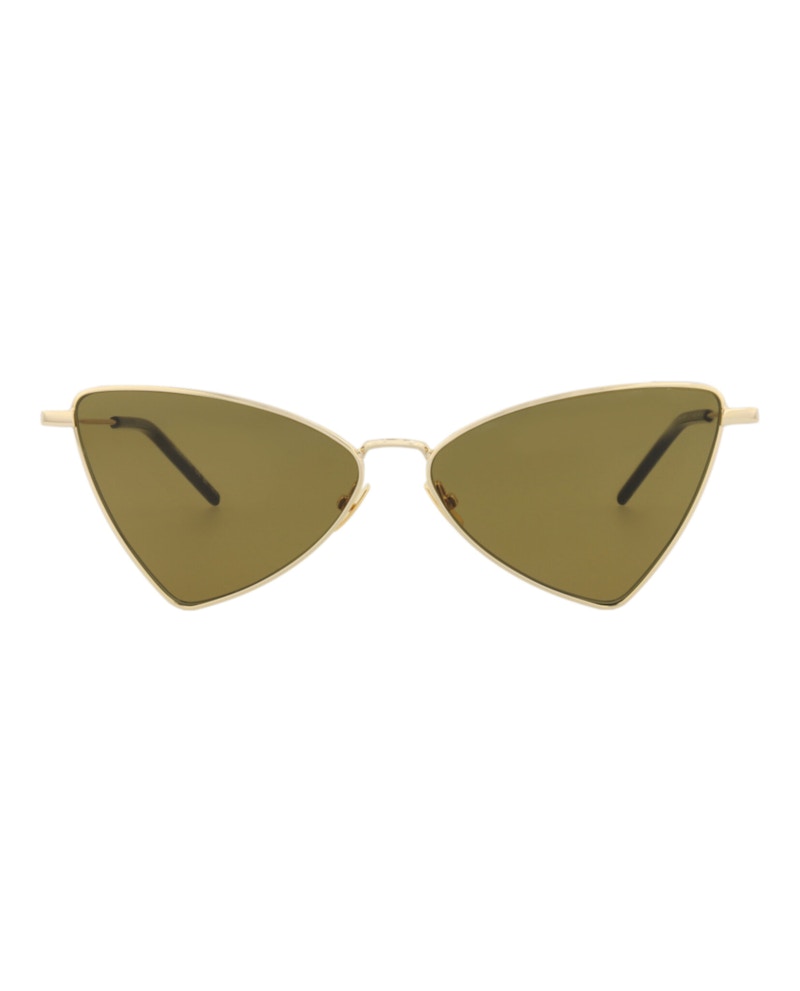 Saint Laurent Cat Eye-Frame Metal Sunglasses Gold/Gold/Brown (SL303JERRY-30007822-011)
