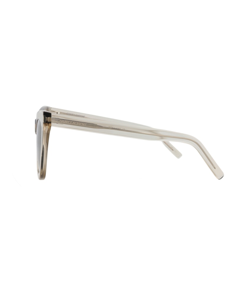 Saint Laurent Cat Eye-Frame Recycled Acetate Sunglasses Beige Beige Brown (SL214KATE-30002632-032)