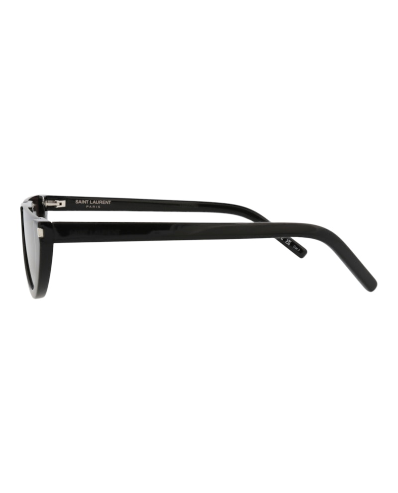 Saint Laurent Cat Eye-Frame Recycled Acetate Sunglasses Black Black Black (SL563-30013780-001)