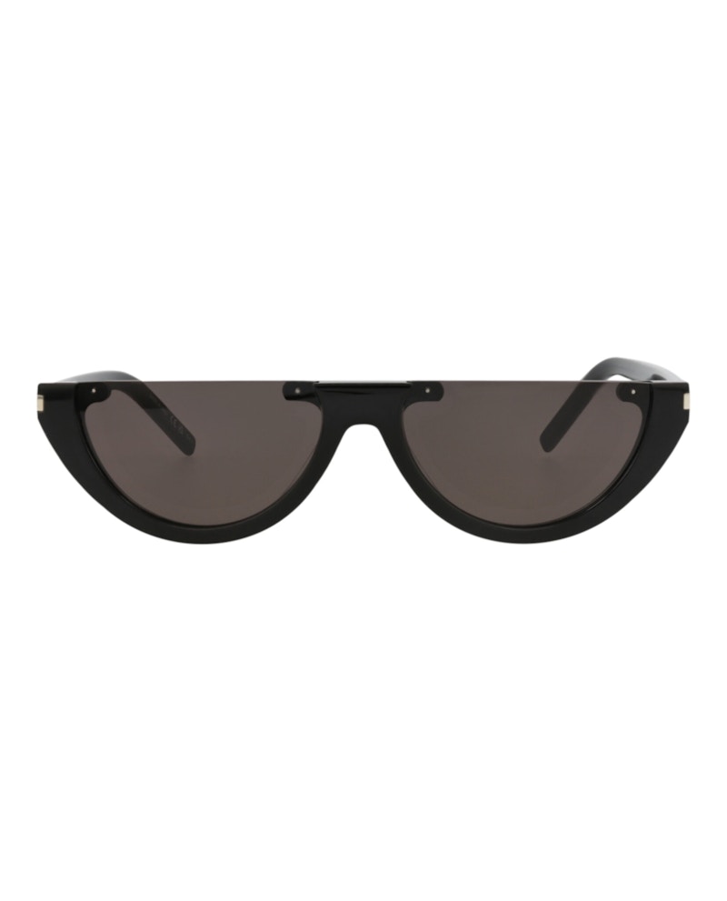 Saint Laurent Cat Eye-Frame Recycled Acetate Sunglasses Black Black Black (SL563-30013780-001)