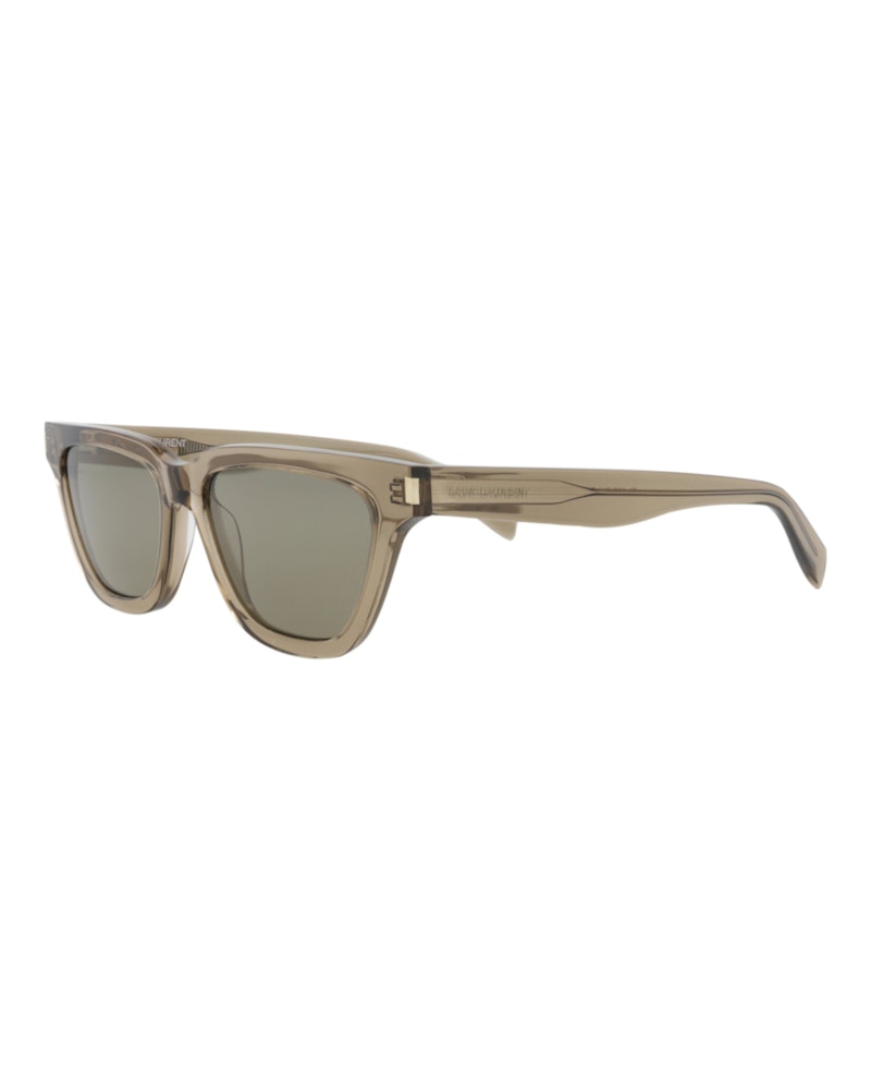 Saint Laurent Cat Eye-Frame Recycled Acetate Sunglasses Brown/Brown/Grey (SL462SULPI-30011402-017)