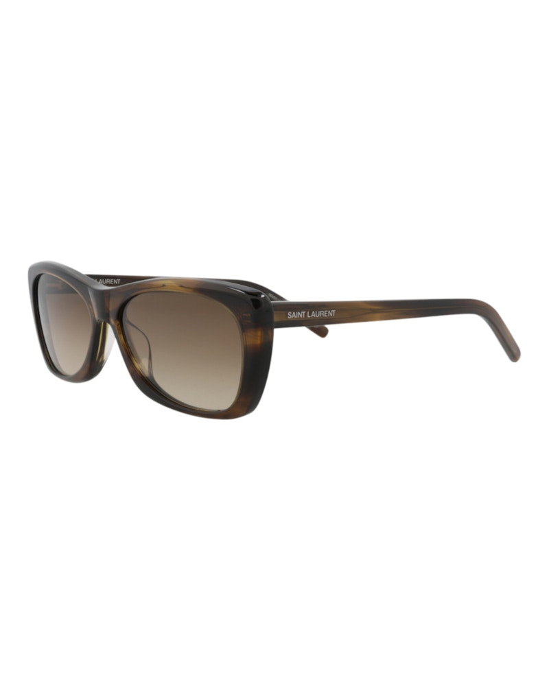 Saint Laurent Cat Eye-Frame Recycled Acetate Sunglasses Havana Havana Brown (SL613-30014612-004)