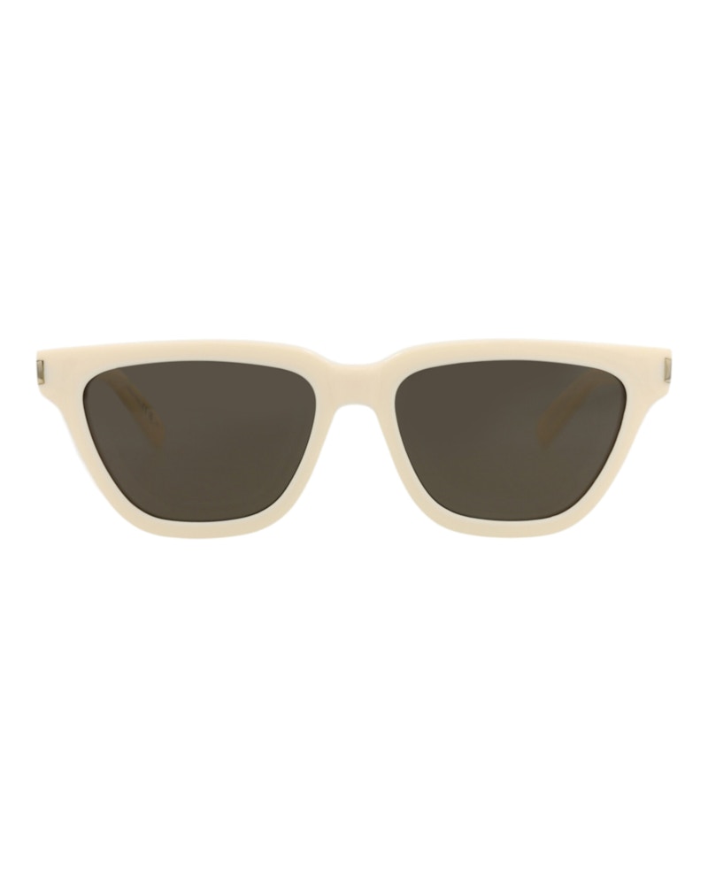 Saint Laurent Cat Eye-Frame Recycled Acetate Sunglasses Ivory Ivory Grey (SL462SULPI-30011402-018)
