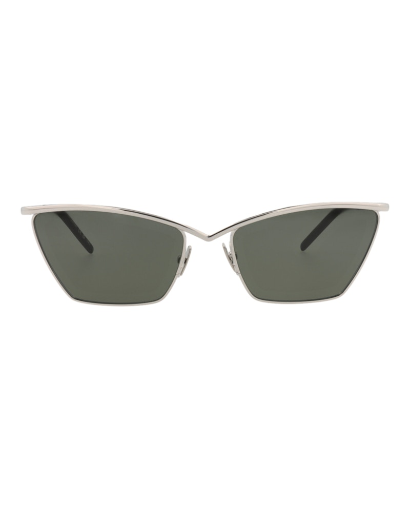 Saint Laurent Cat Eye Sunglasses Silver Silver Grey (SL637-30014745-002)