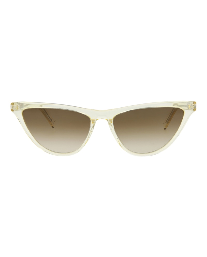 Saint Laurent Cat Eye Sunglasses Yellow/Yellow/Brown (SL550SLIM-30013720-005)