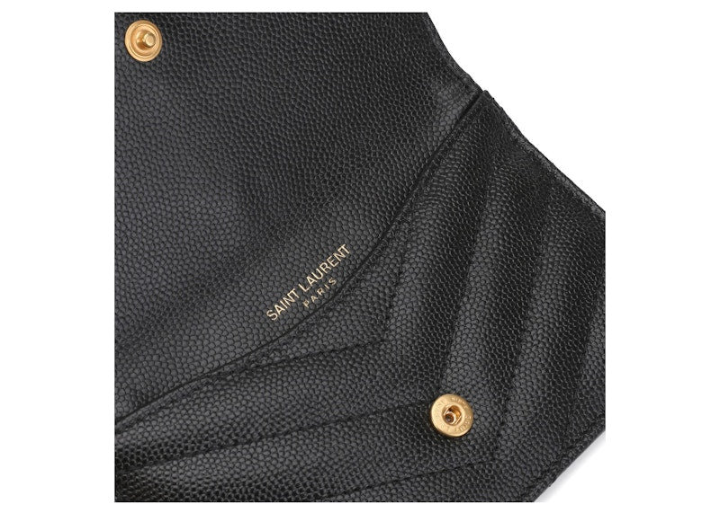 Saint Laurent Compact Wallet Monogram Black
