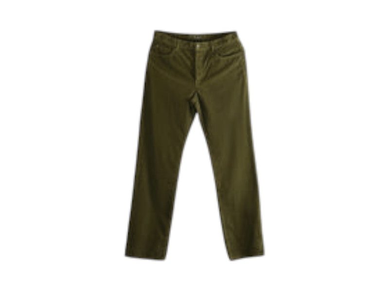 Saint Laurent Distressed Denim Jeans Hunting Kaki