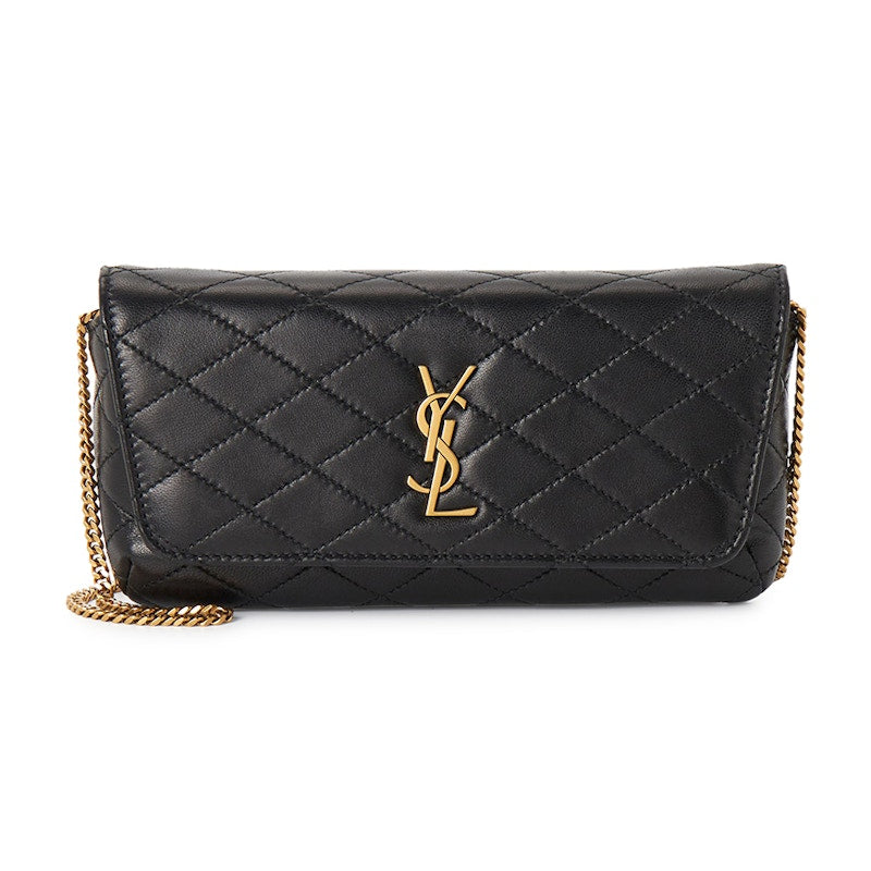 Saint Laurent Gaby Chain Shoulder Bag Black