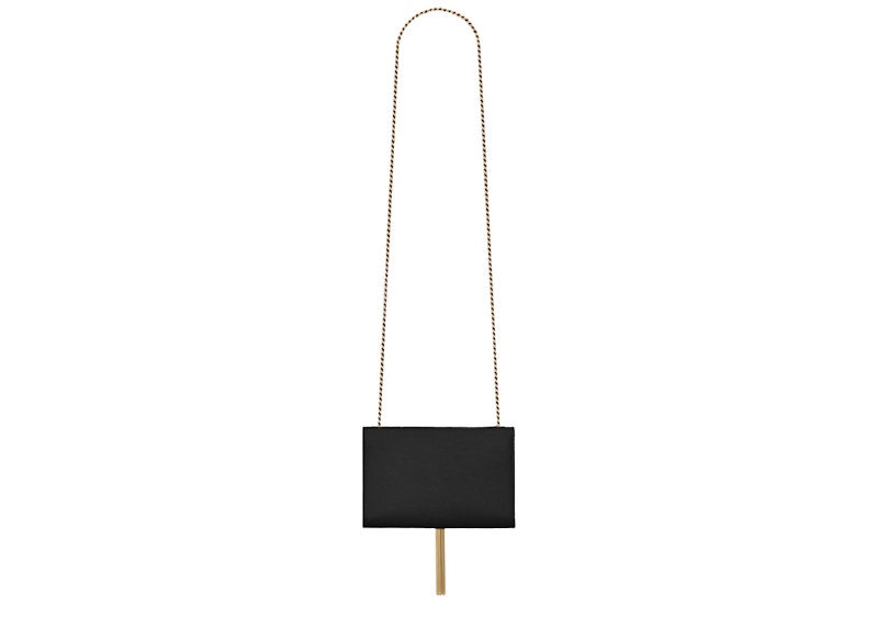 Saint Laurent Kate Bag Grain De Poudre Embossed Leather Gold-tone Small Black