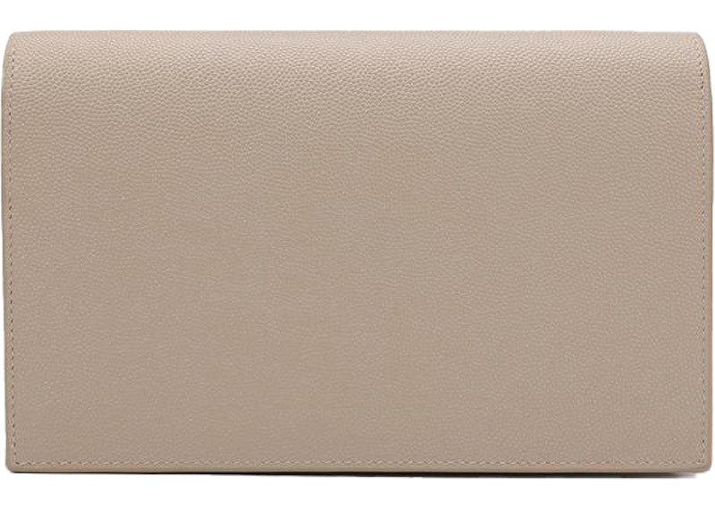 Saint Laurent Kate Chain Wallet With Tassle Sea Salt