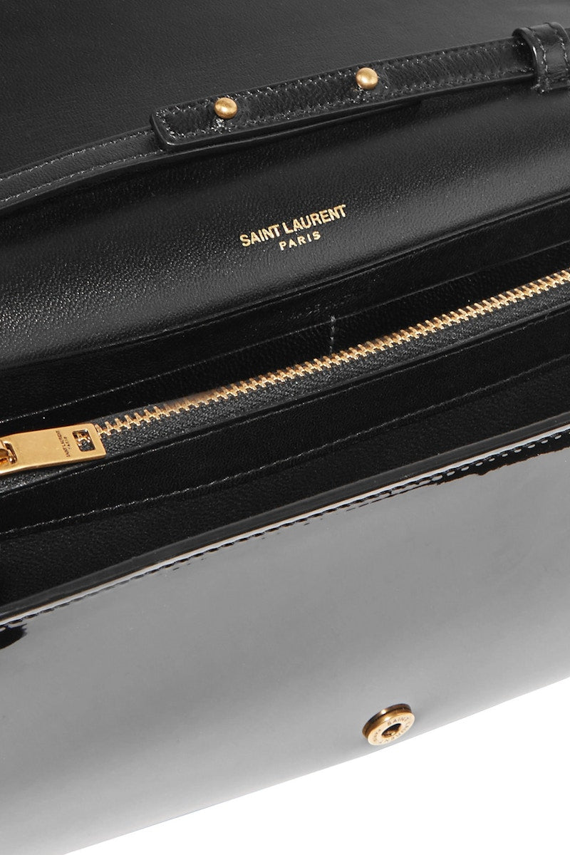 Saint Laurent Kate Patent Leather Small Black