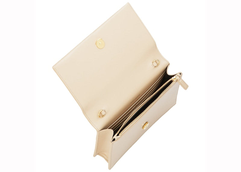 Saint Laurent Kate Tassel Smooth Leather Small Off-White