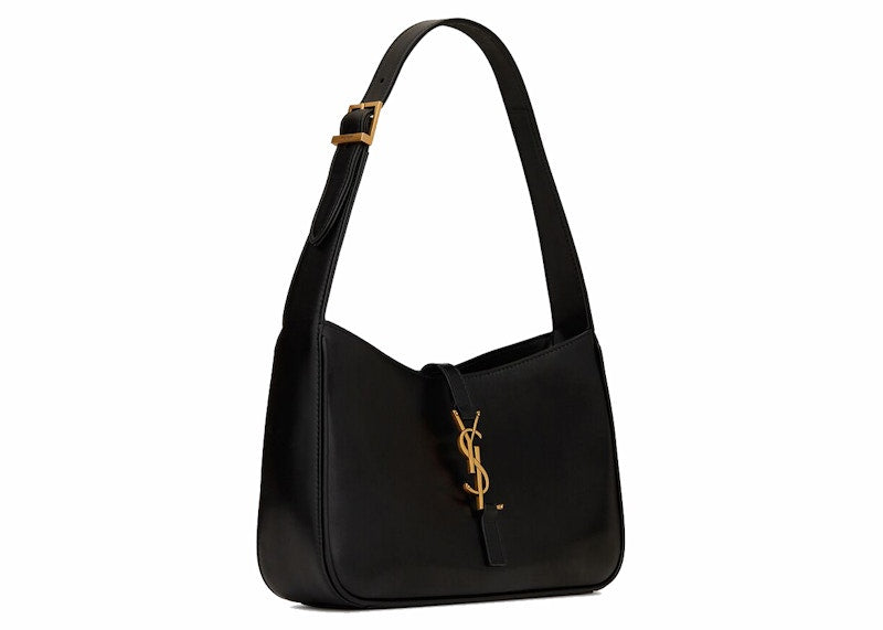 Saint Laurent Le 5 A 7 Hobo Bag In Smooth Leather Noir