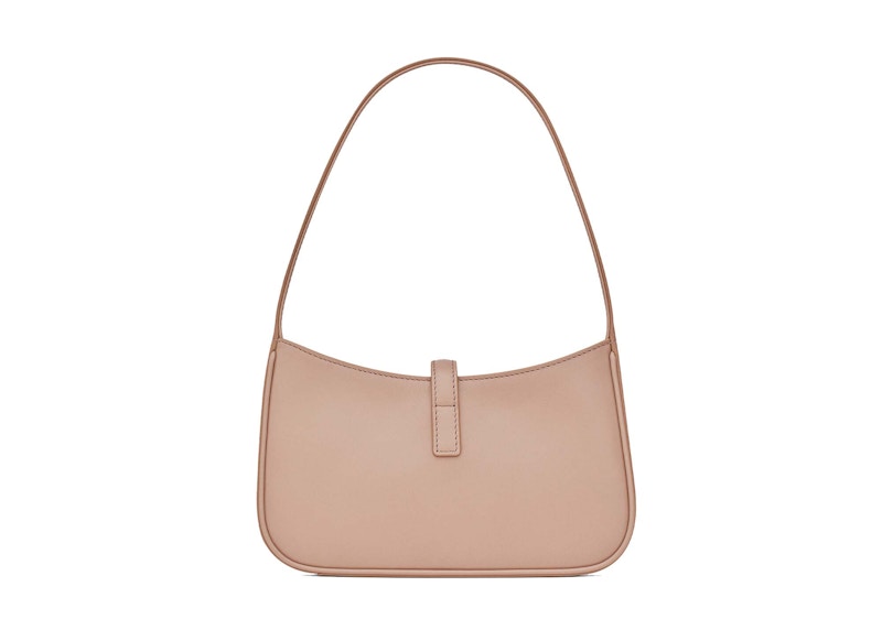 Saint Laurent Le 5 A 7 Mini Hobo Bag In Smooth Leather Rosy Sand