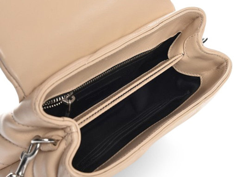 Saint Laurent LouLou Crossbody Matelasse Toy Beige