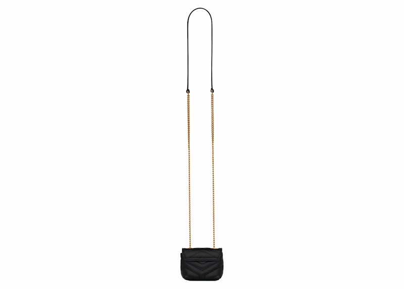 Saint Laurent Loulou AirPods Holder Micro Bag Black
