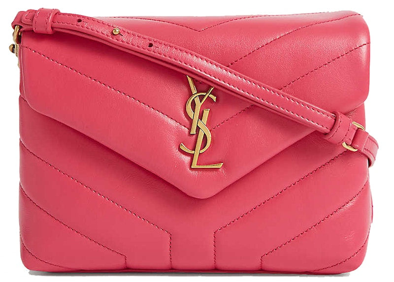Saint Laurent Loulou Matelasse Y Leather Gold-tone Toy Freesia