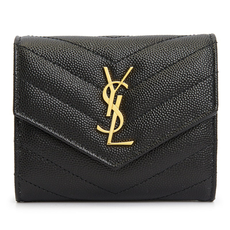 Saint Laurent Monogram Short Wallet Black