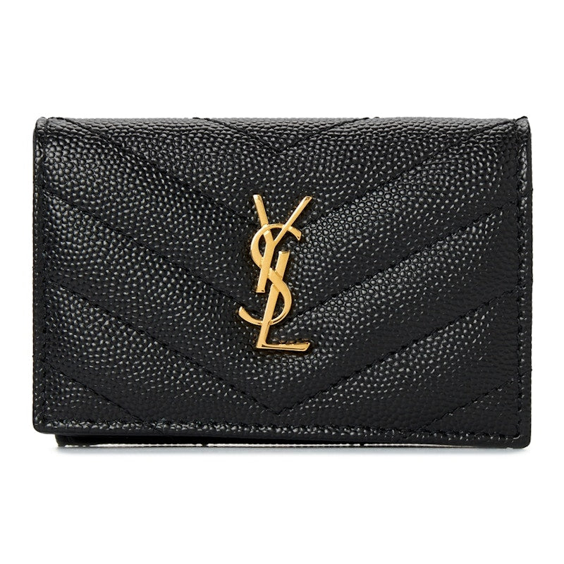 Saint Laurent Monogram Short Wallet Black