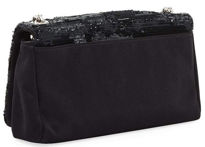Saint Laurent Monogram YSL Toy West Hollywood Sequin Black