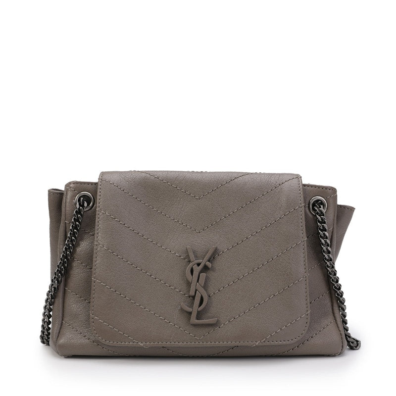 Saint Laurent Nolita Shoulder Bag Small Gray