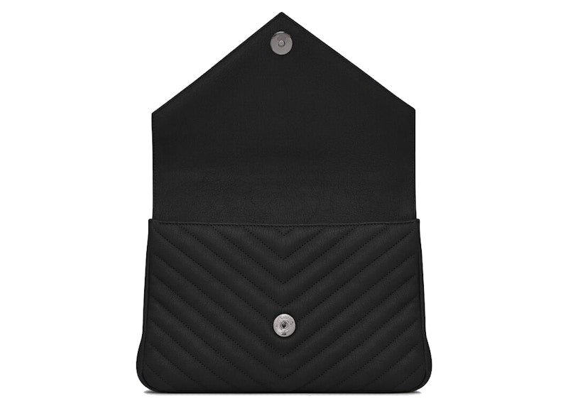 Saint Laurent Quilted College Shoulder Bag Medium Black