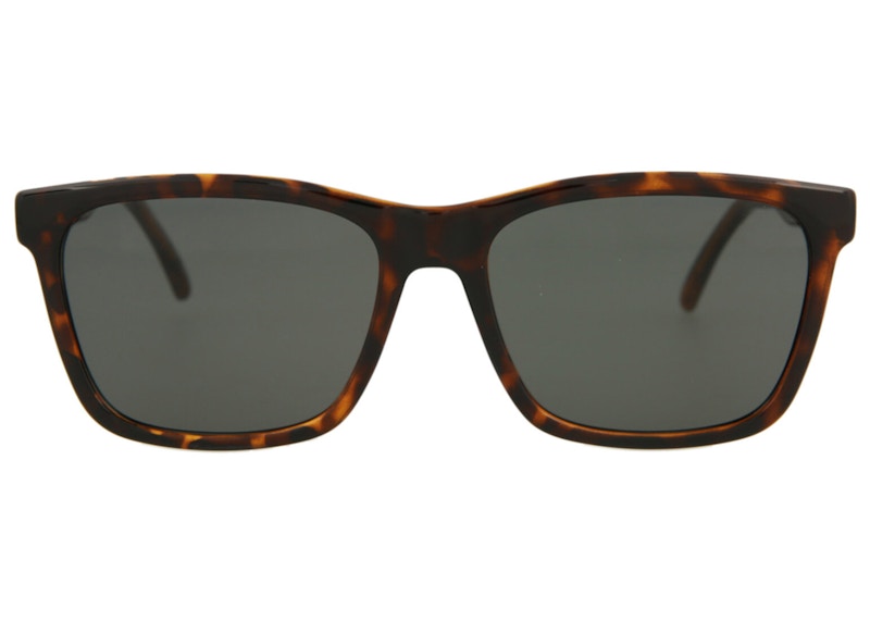 Saint Laurent Rectangle-Frame Injection Sunglasses Havana/Grey (SL318-30008269-002)