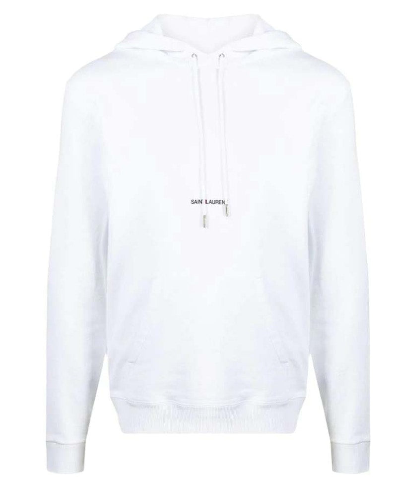 Saint Laurent Rive Gauche Hoodie White