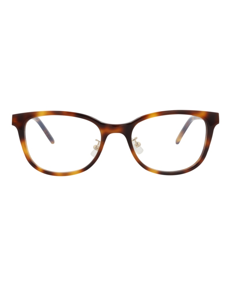 Saint Laurent Round-Frame Acetate Optical Frames Havana Gold Transparent (SLM76J-30009956-004)